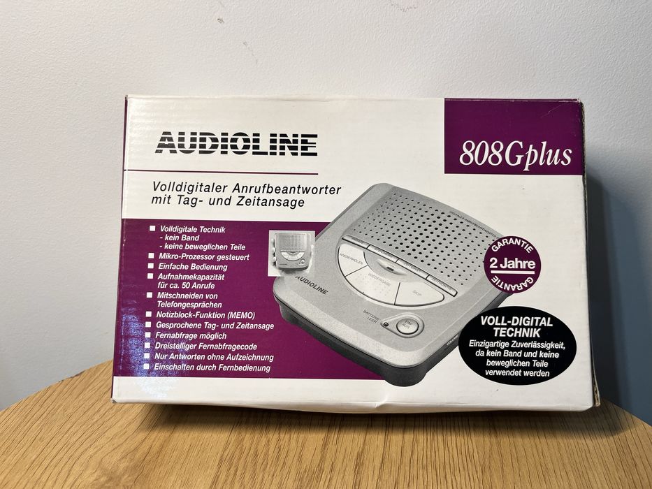 Cyfrowa automatyczna sekretarka Audioline 808Gplus