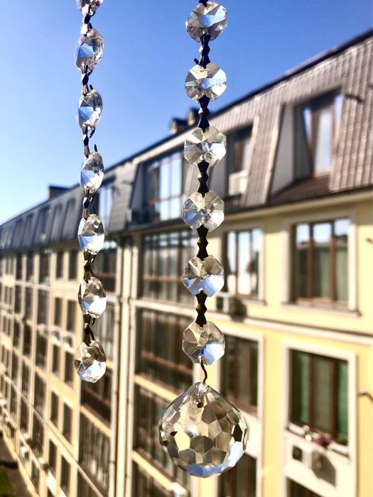 Хрустальные подвески Чехия для лютры . Хрустальные кристалы. Висюльки.