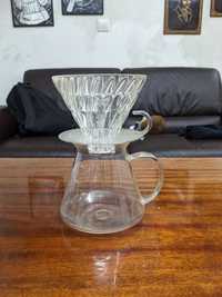 Набір для фільтру кави Hario V60 скляний