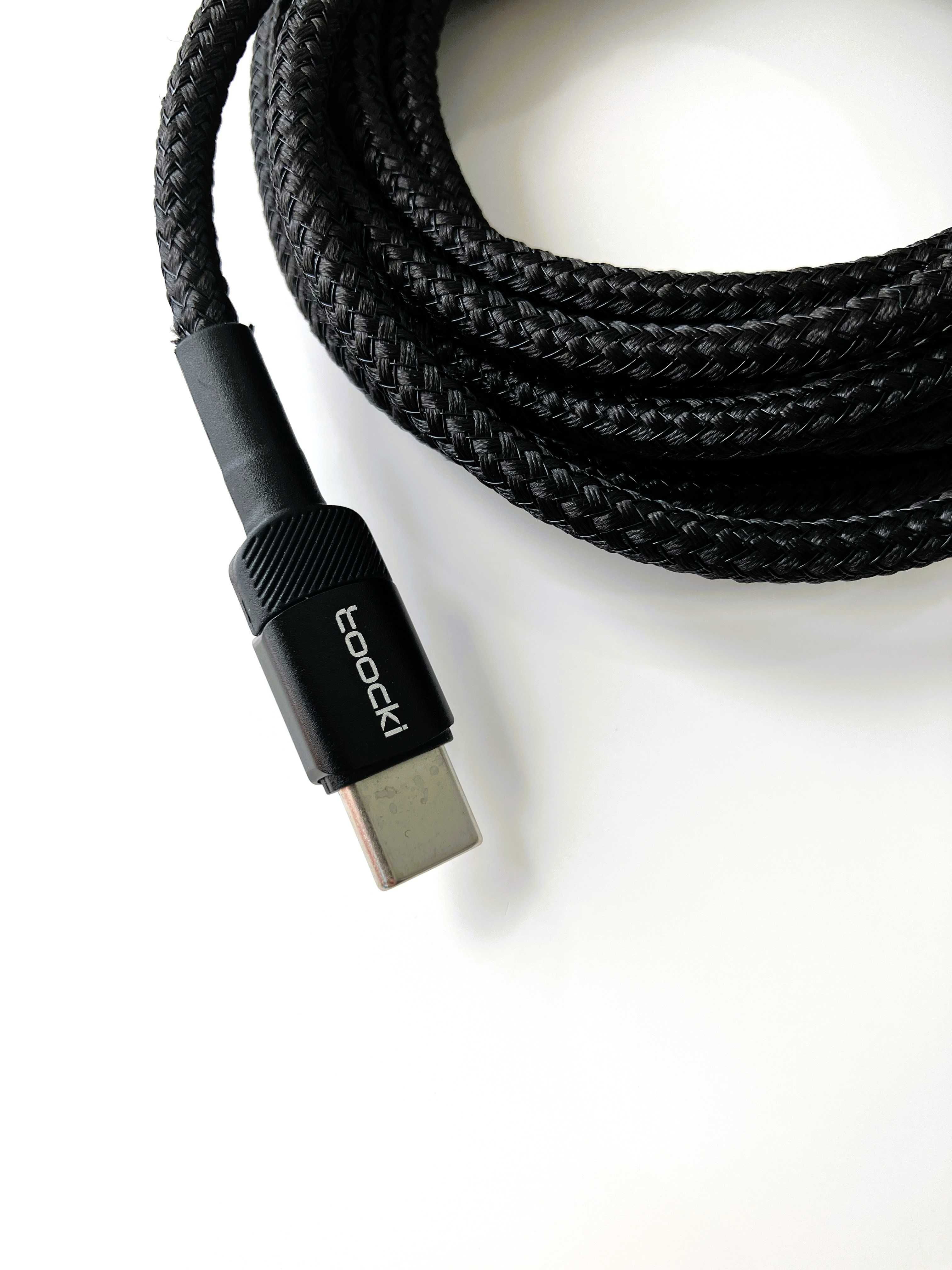 Kabel USB C 100W 2 metry ładowarka szybkie ładowanie oplot wzmacniany!