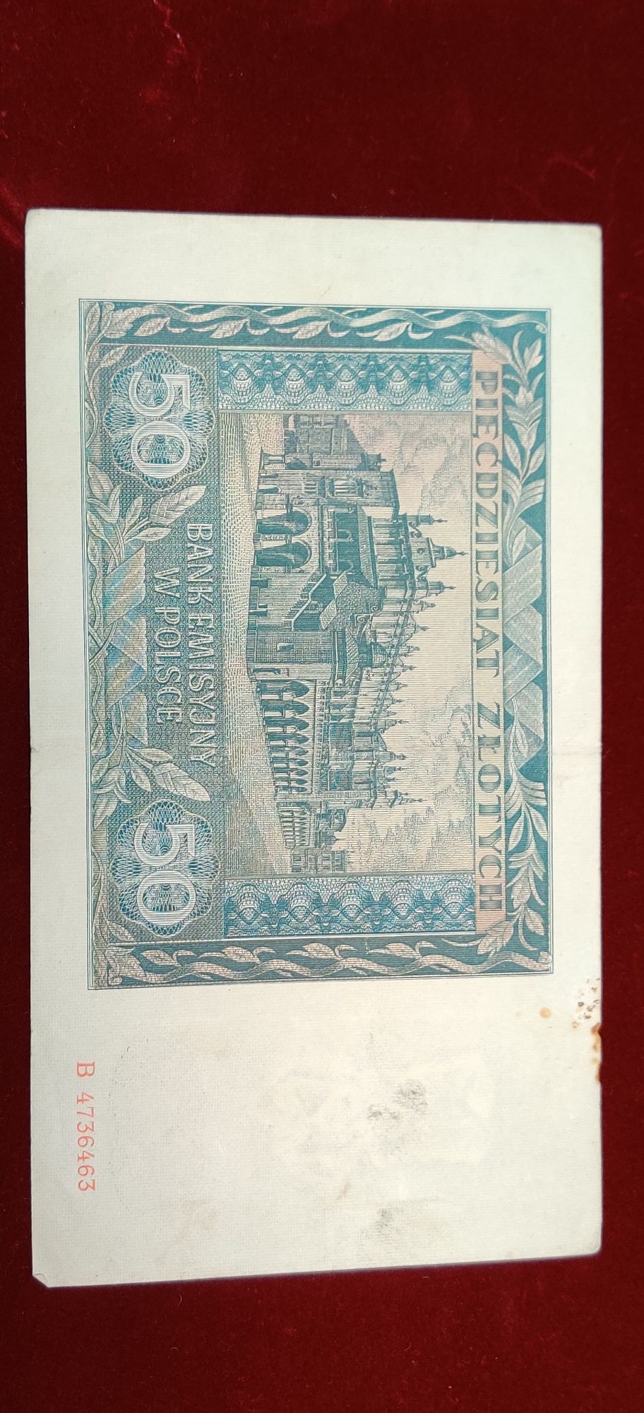 50 złotych 1941r seria "B"