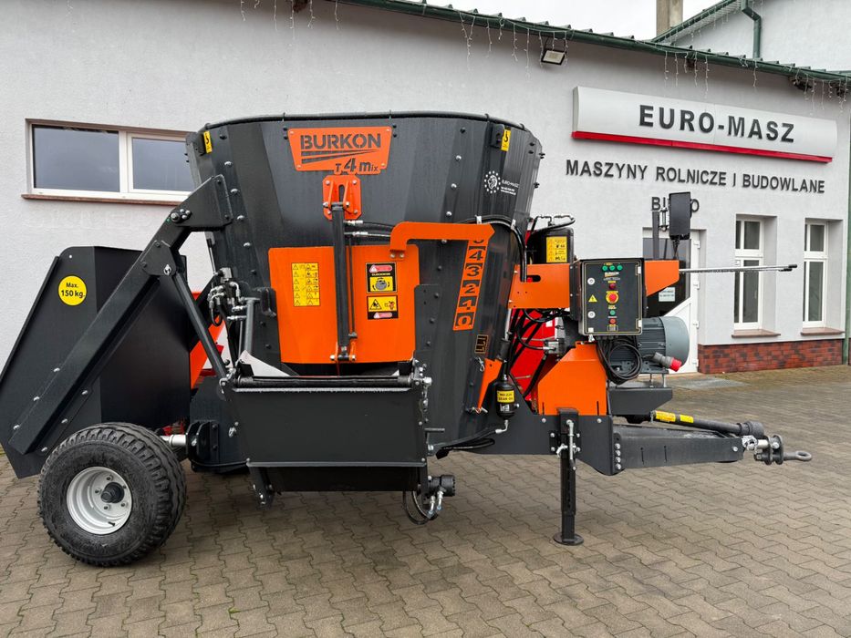 Paszowóz wóz paszowy Burkon 4 m³ waga Mrocza Nowy