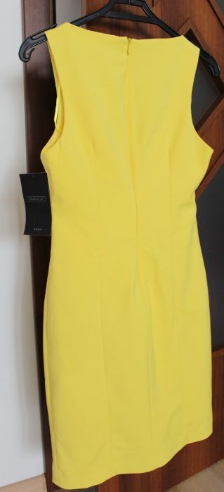 Sukienka żółta ZARA Trafaluc XS