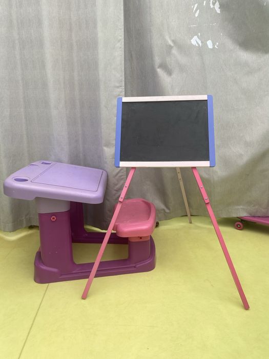 Secretaria bebe Mesa criança escrevaninha e quadro de ardosia