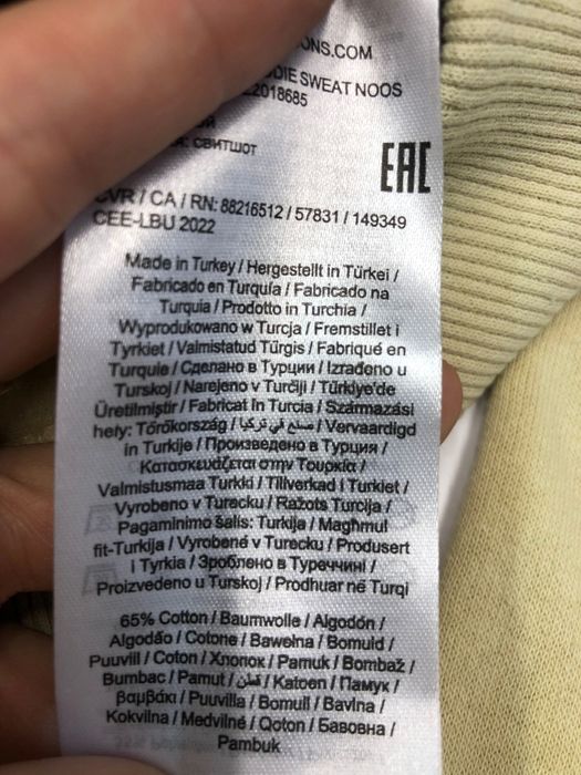 Чоловічі худі ONLI&SONS оптом сток чоловічих худі