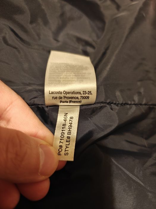 Kurtka zimowa Lacoste rozmiar L
