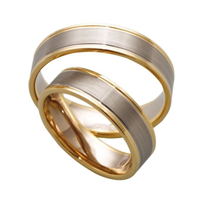 Obrączki złote 585 złoto białe palladowe dwukolorowe
