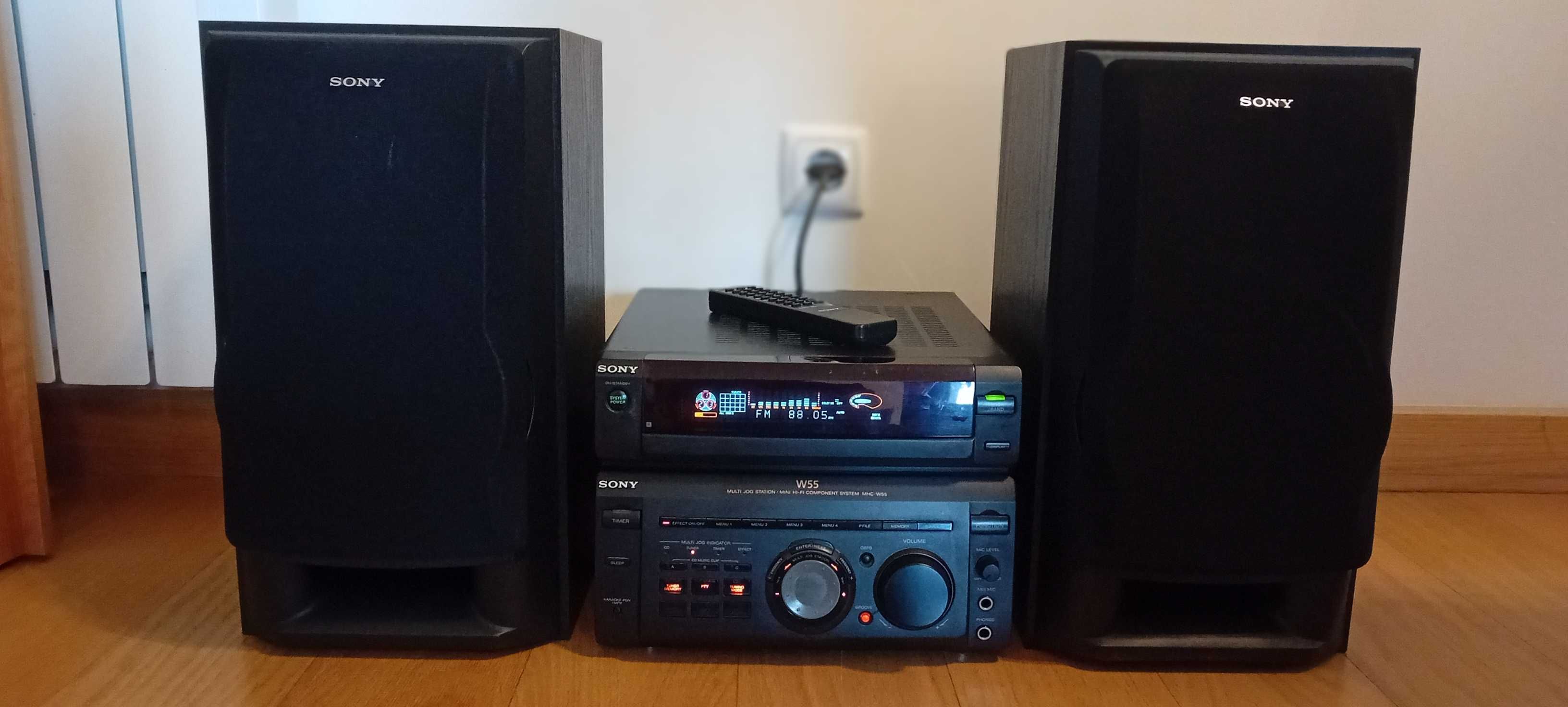 Amplificador Sony + Colunas + Adaptador BT + Extractor Audio HDMI