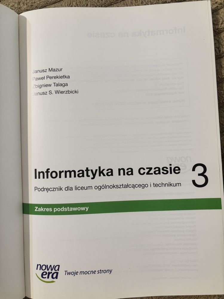 Podręcznik z informatyki 3 klasa