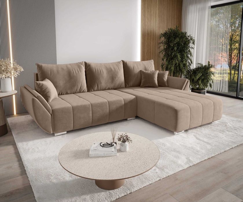 Narożnik Rozkładany Sydney L Wygodny Funkcja Spania Pojemnik