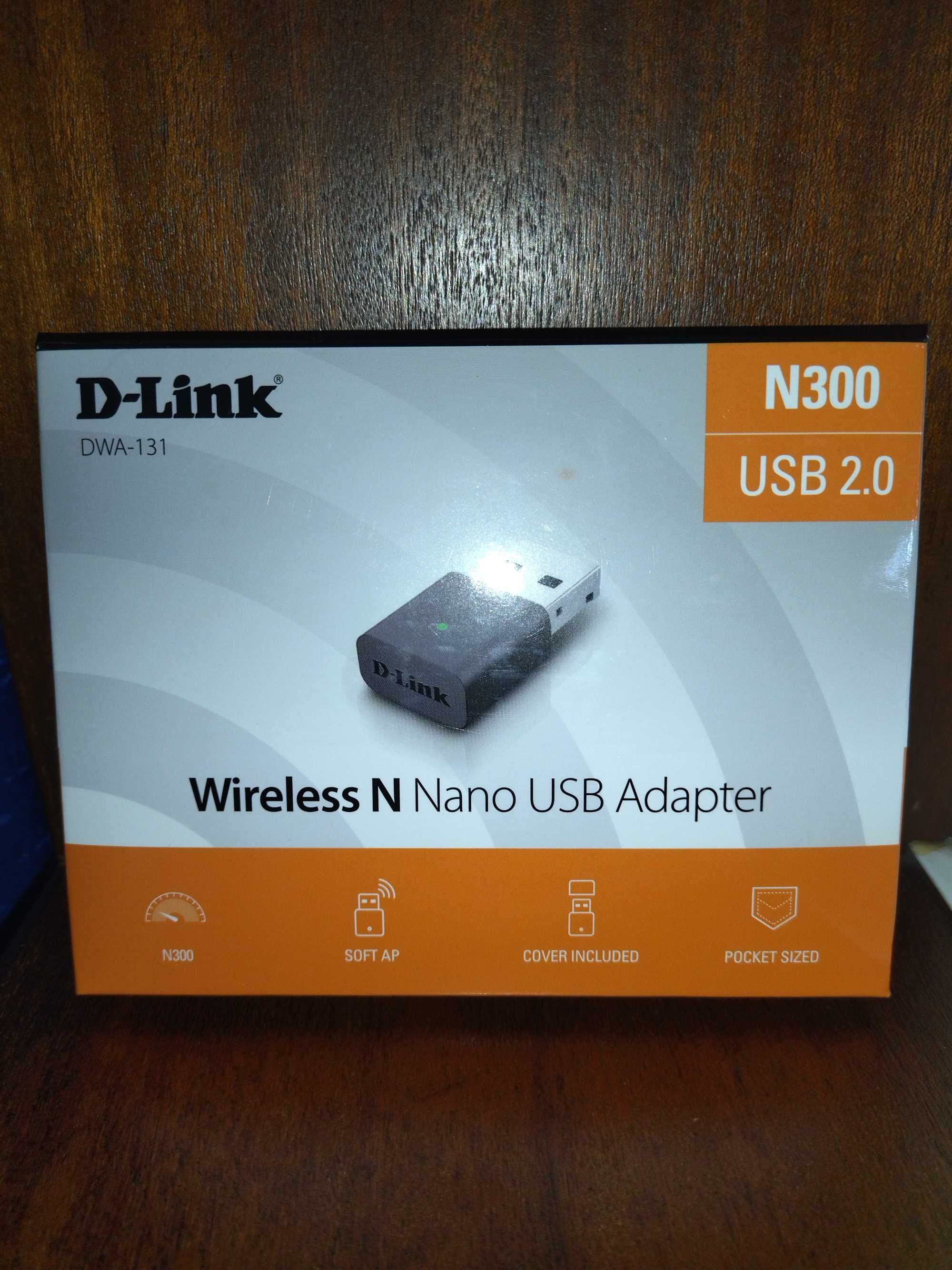 Adaptador USB WI-FI D-LINK DWA-131 Nano (N300 - 300 Mbps)