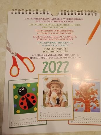 Komplet Dwa kalendarze na zdjęcia,rysunki i inne własne prace 20022 r