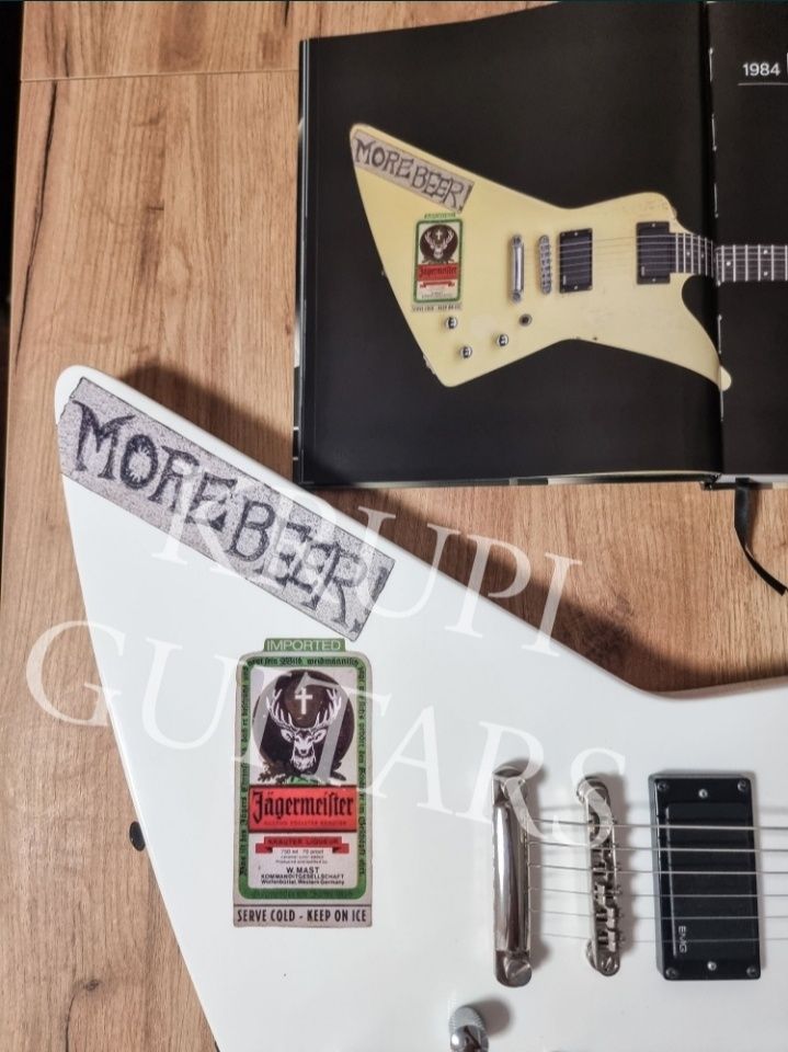 MORE BEER James Hetfield Metallica nowe naklejki gitarowe winylowe