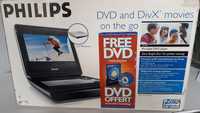 Leitor de dvd portátil Philips com bateria reconstruída