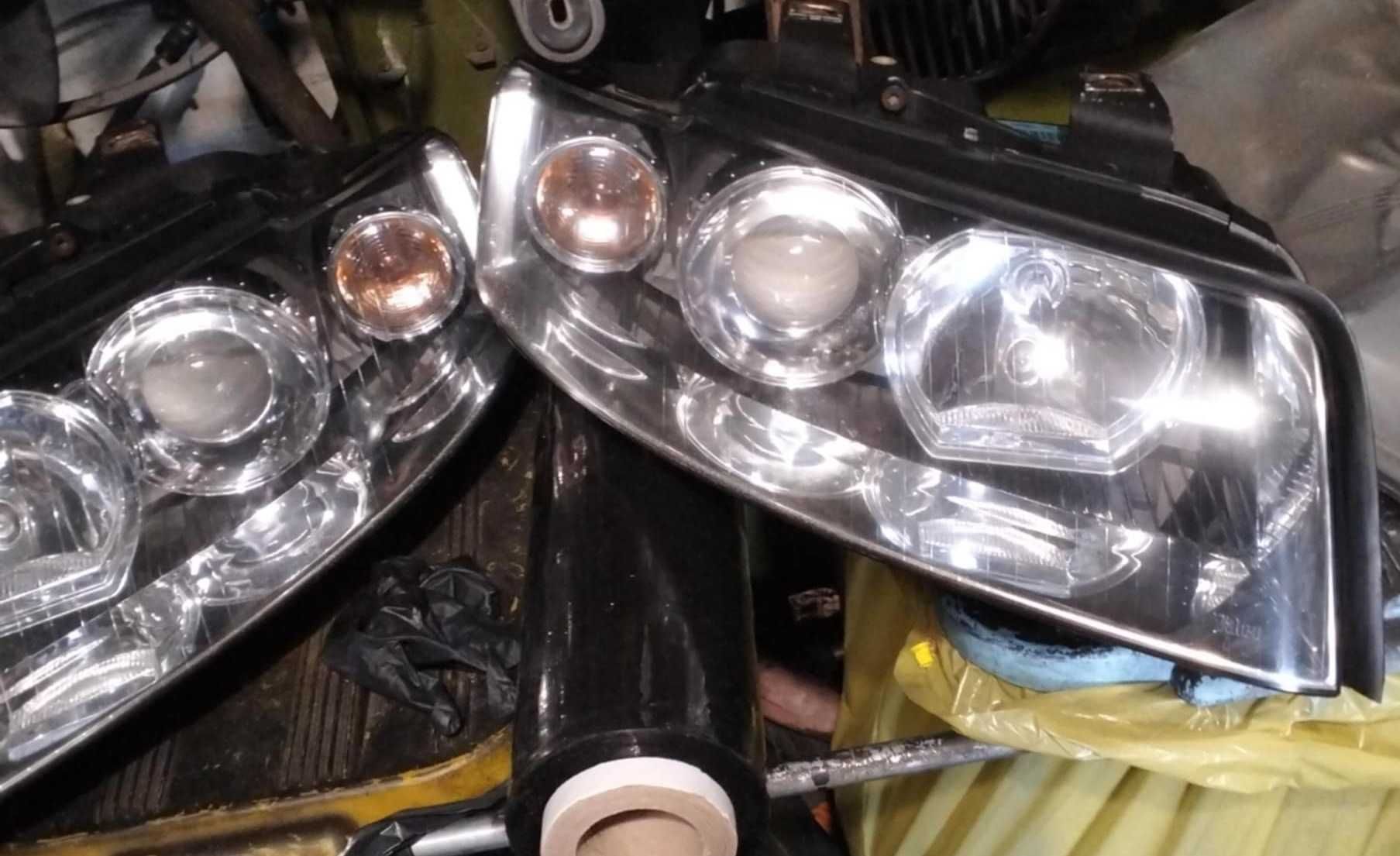 komplet lamp przednich lampy przednie Audi A4 B6