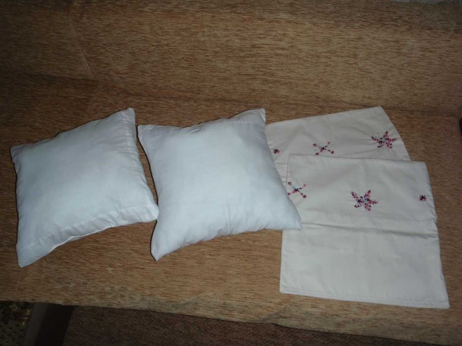 Подушки с наволочками для декора и сна, 45на45 см.