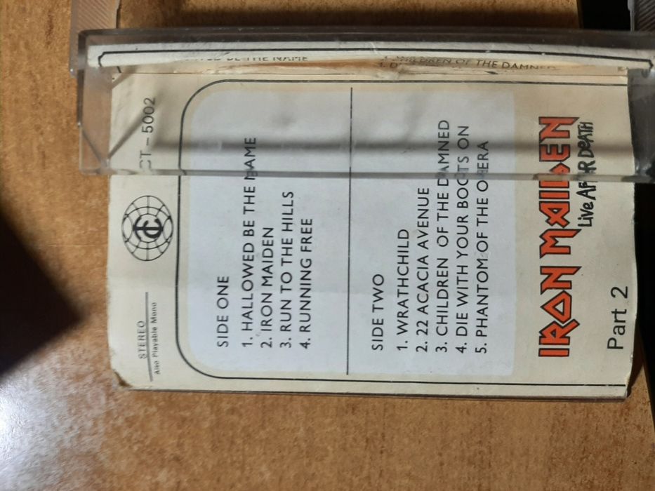 Kaseta magnetofonowa Iron Maiden - Live After Death cz. 2