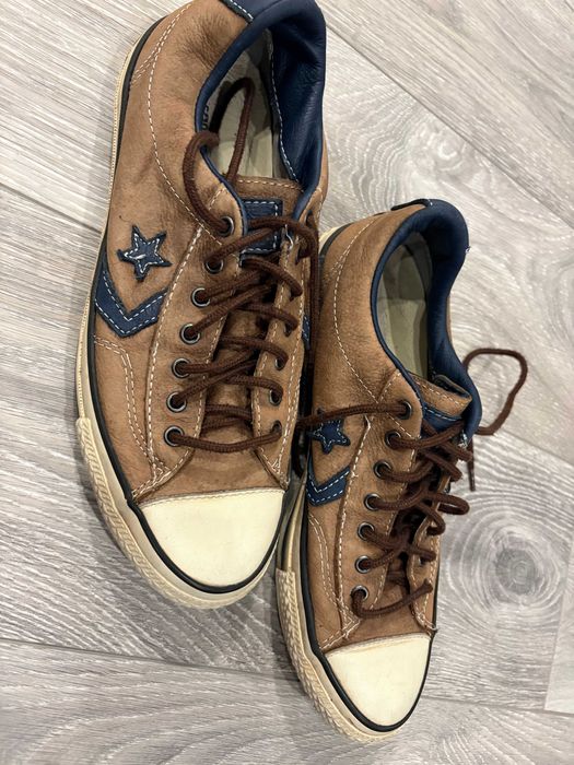 Tenis Converse Modela Jonh Varvatos pele castanha 7.5 (40.5)