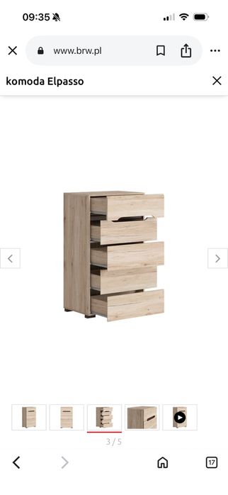 Komplet Komody Elpasso (2 sztuki)