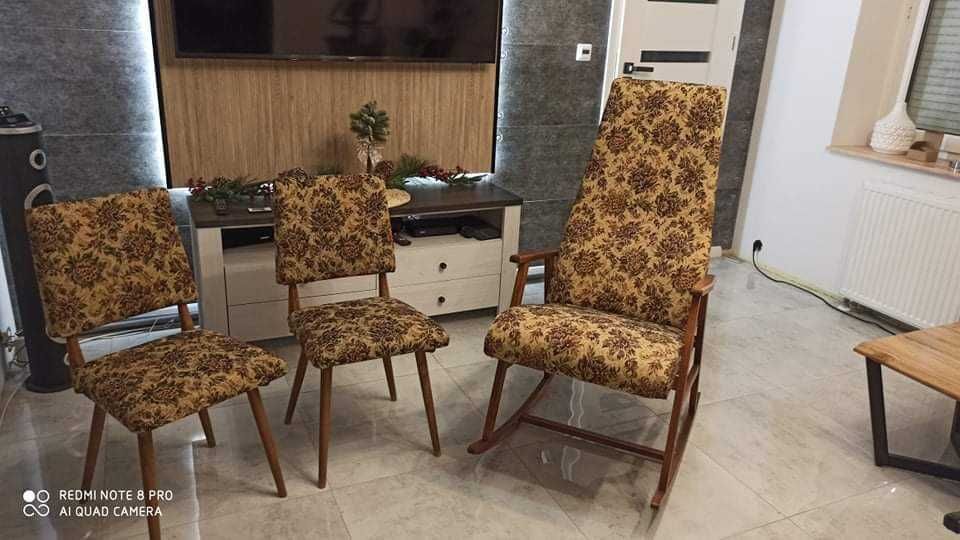 Krzesła vintage drewno dwie sztuki