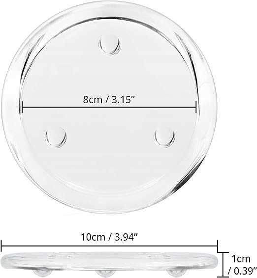 belle vous szklane podstawki pod świece komplet 12 Sztuk