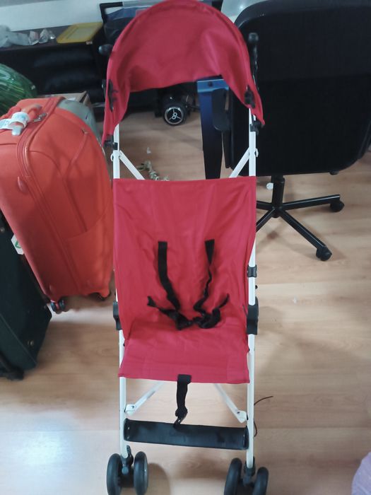 Carrinho bengala vermelho