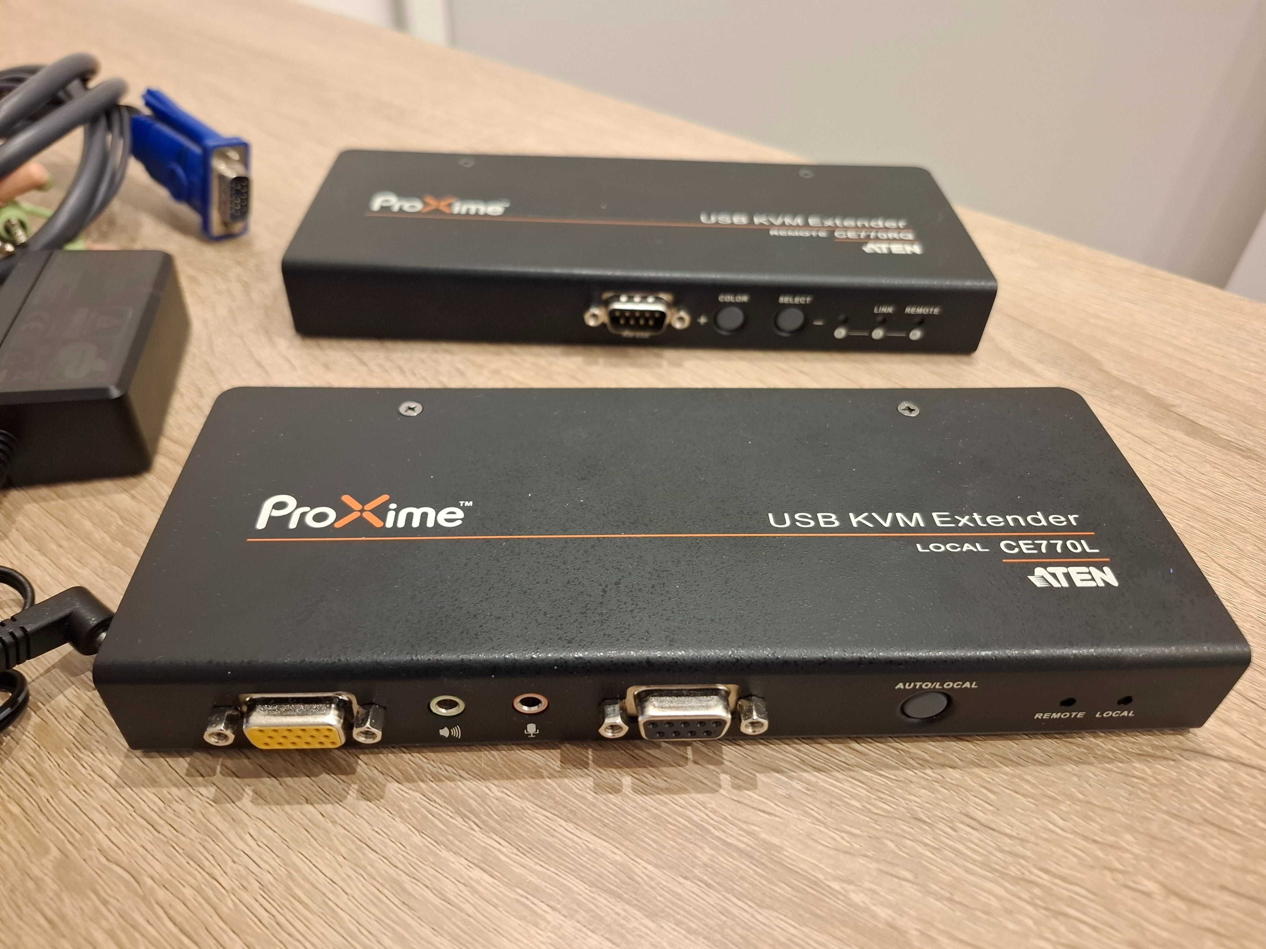 Aten CE770 - przedłużacz (ekstender) KVM USB VGA/Audio Cat 5 do 300m