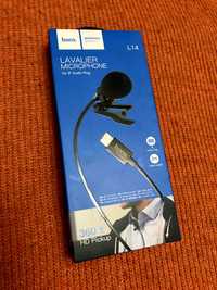 Петличний мікрофон HOCO L14 для iPhone, Pad, iPadPro Lighting , чорний