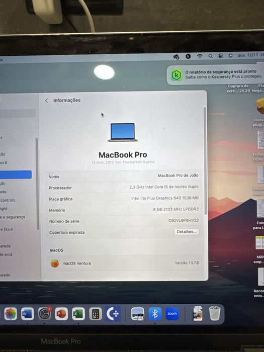 MacBook Pro – Excelente Estado – 128GB SSD – 270 Ciclos