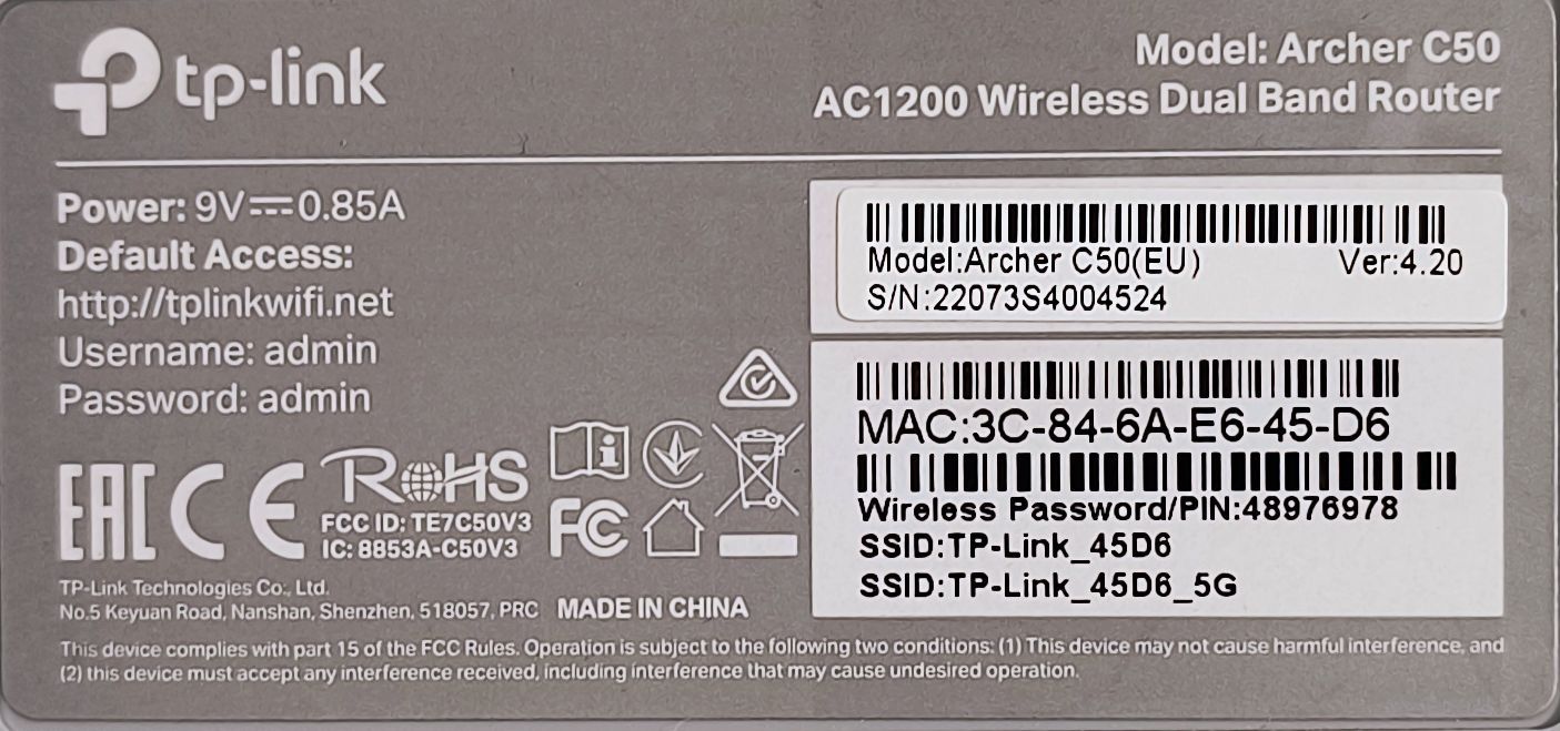 Router Tp-Link Archer C50
