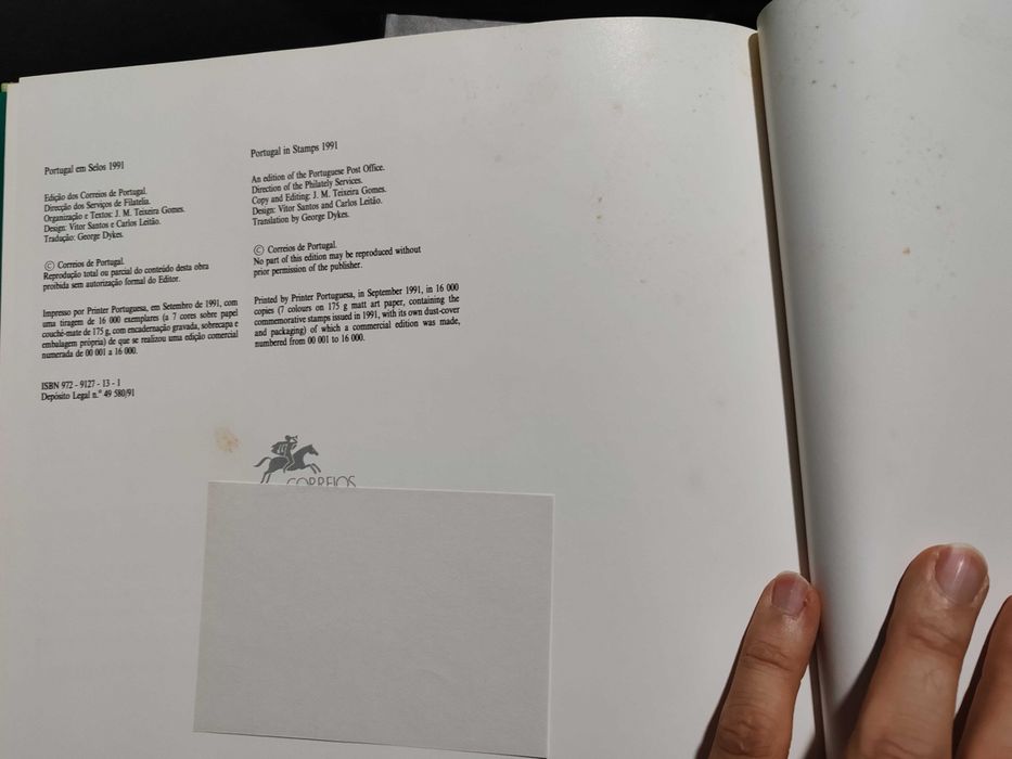Livro Portugal em Selos 1991