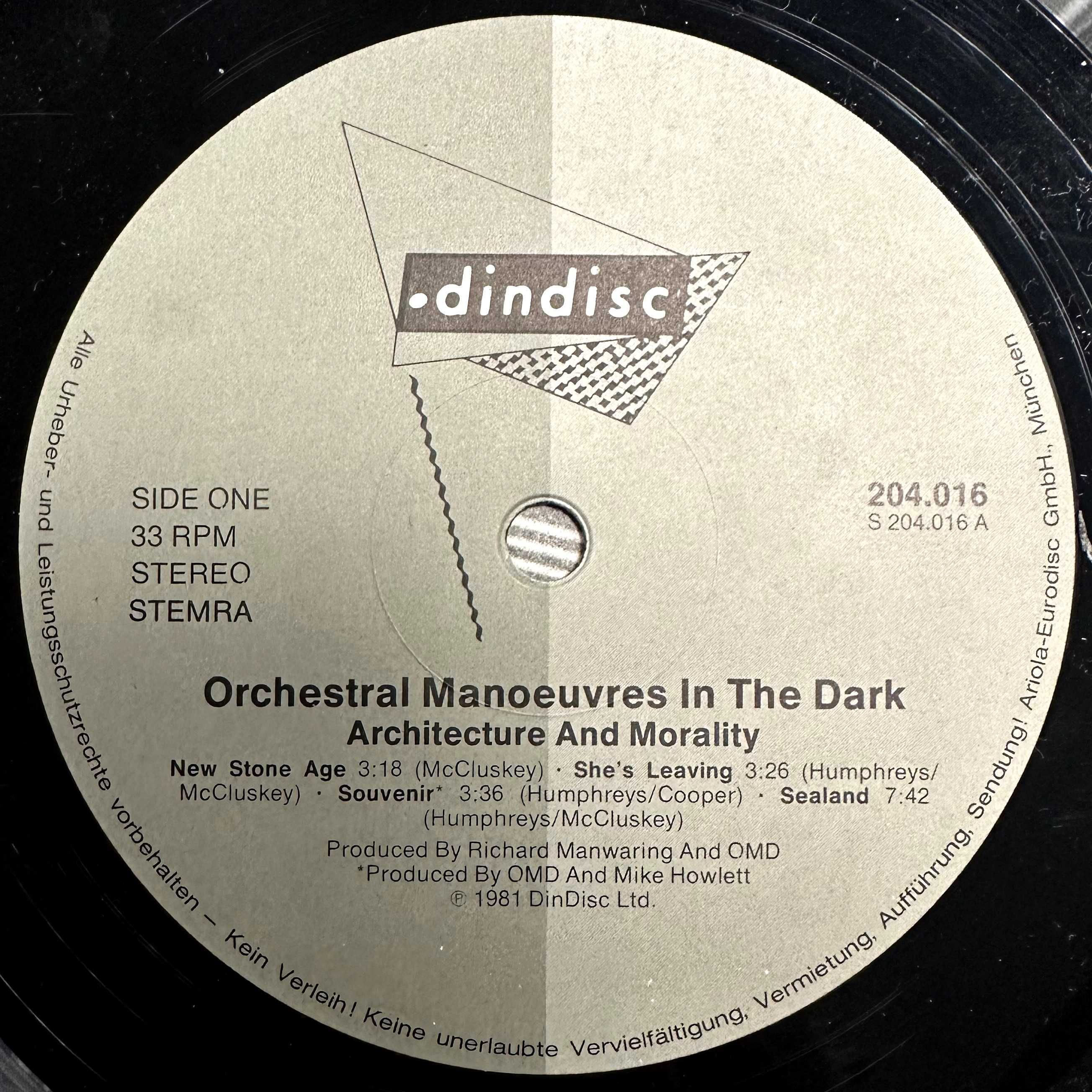 Orchestral Manoeuvres - Architecture & Morality (Vinyl, 1981, Germany)