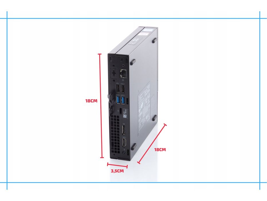 komputer mini pc dell 3070 tiny i5 9gen 512ssd 16gb win11 wydajny