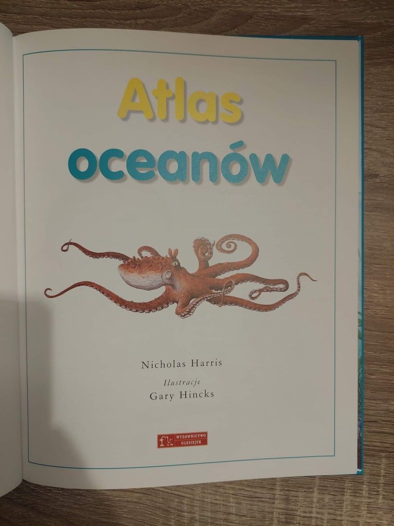 Atlas oceanów Nicholas Harris