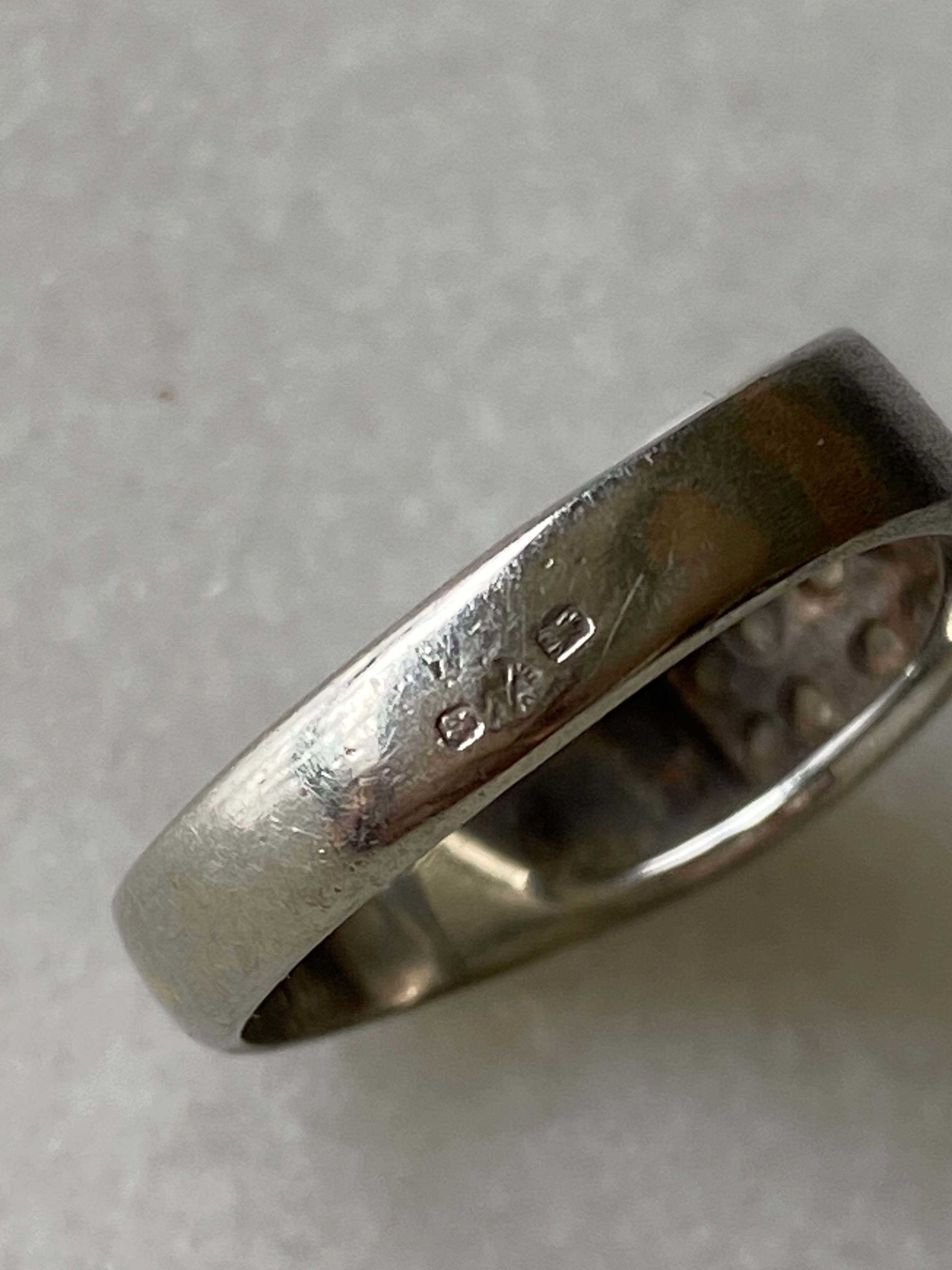 Anel Ouro Português Contrastado 19,2 Qt 12 Diamantes 0,6 ct tamanho 16