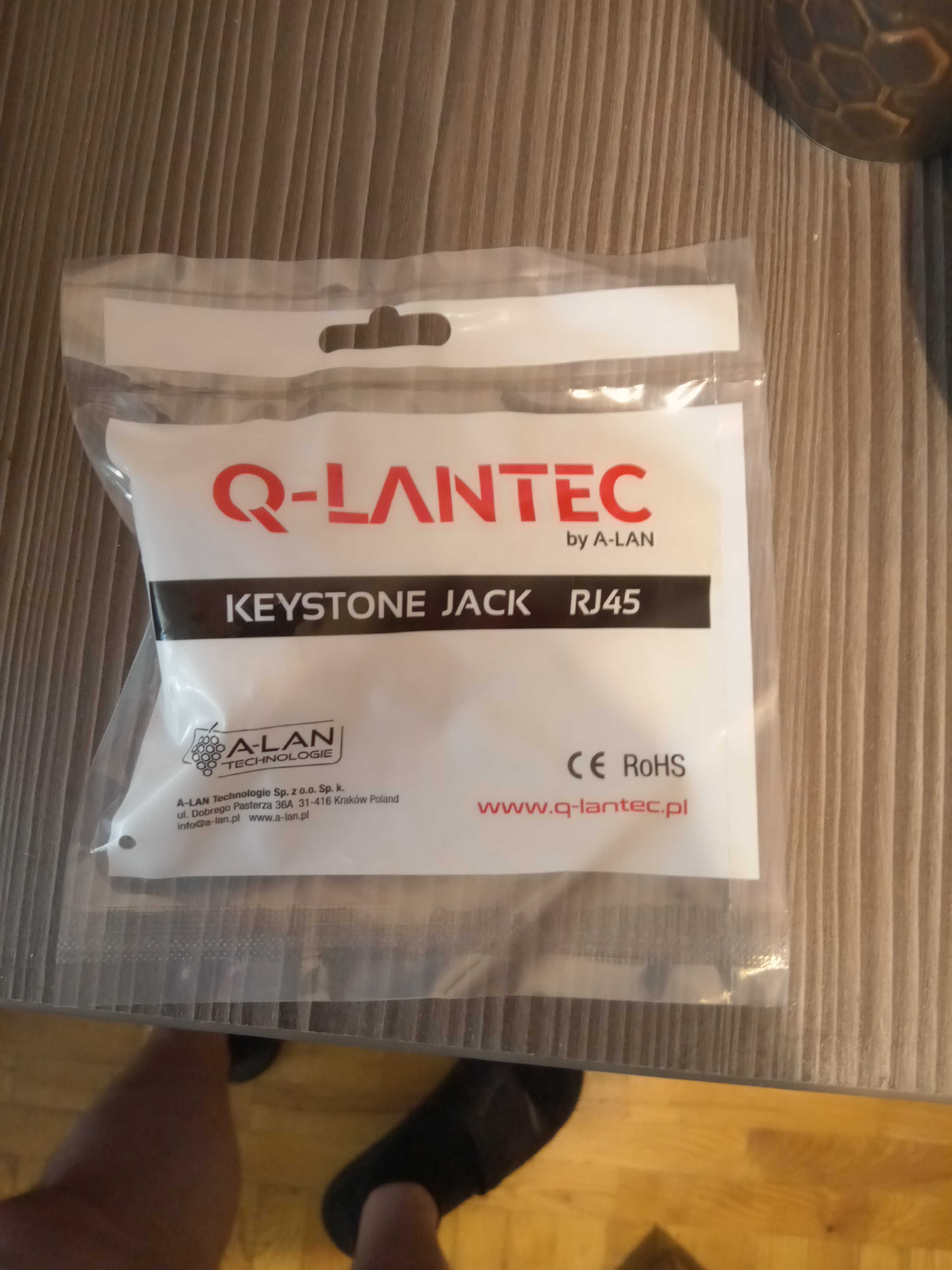 Moduł Q-lantec by A-Lan keystone Jack RJ45 6 UTP pakiet 50szt