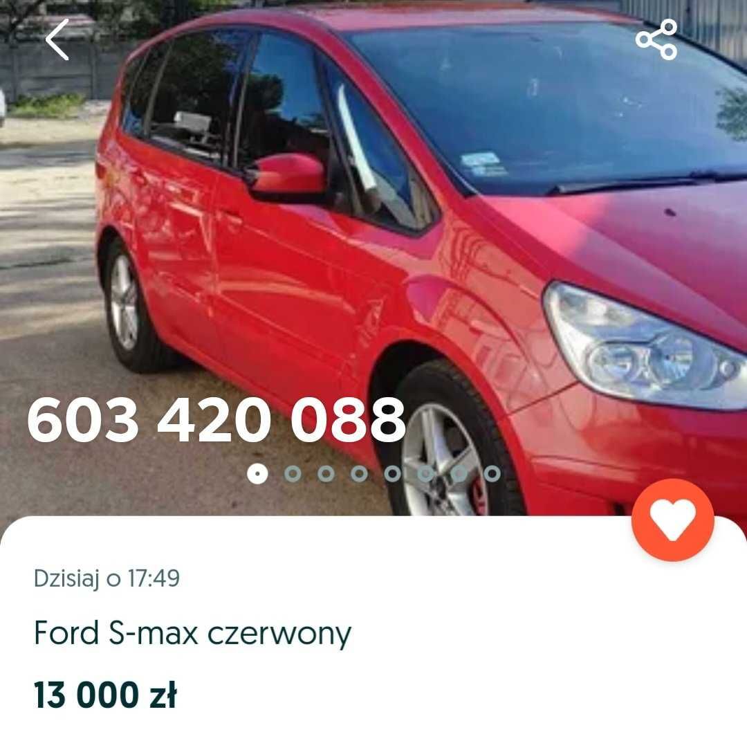 Ford S-max czerwony