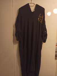 Koszula tunika sukienka czarna długa FASHION STREET rozmiar uniwersaln