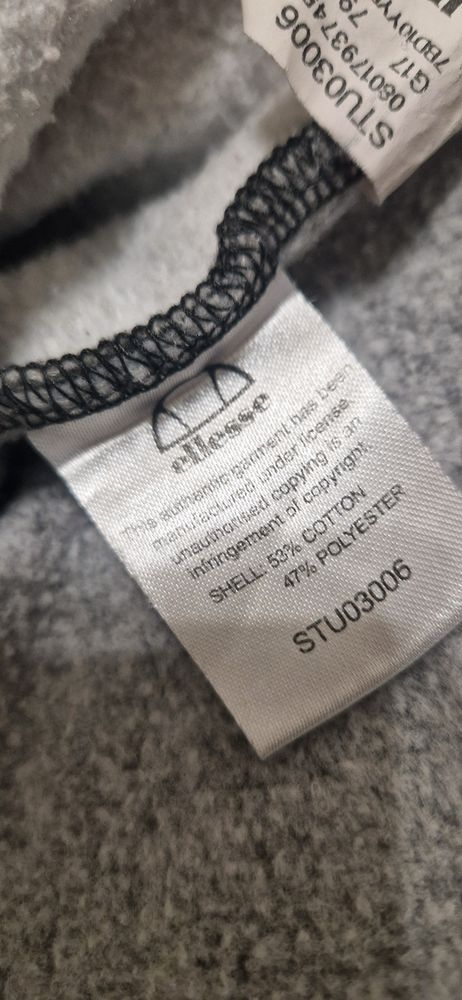 Bluza ellesse bawełniana szara kangurka sportowa M / L