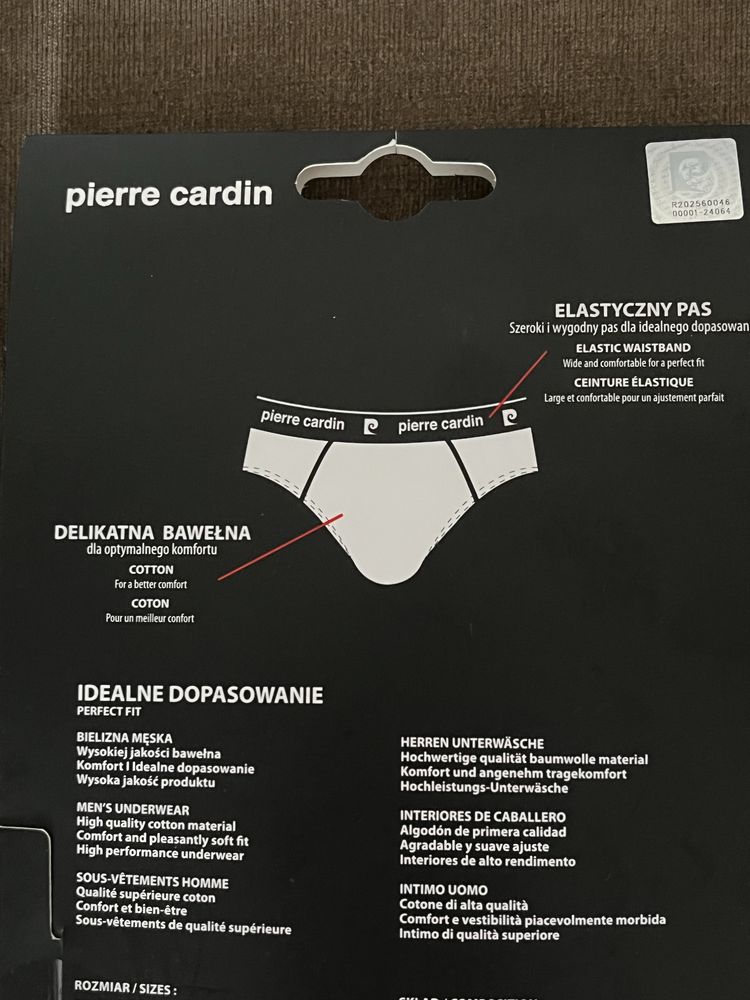 Pierre Cardin slipy 4 sztuki czarne