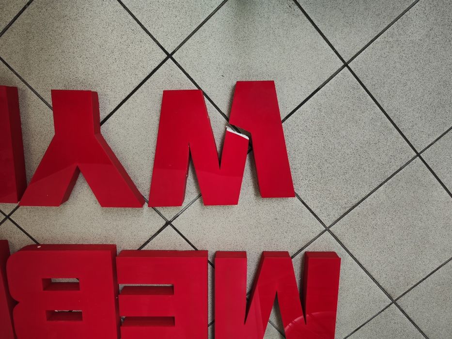 Litery Reklamowe 28cm wys cena za sztuke