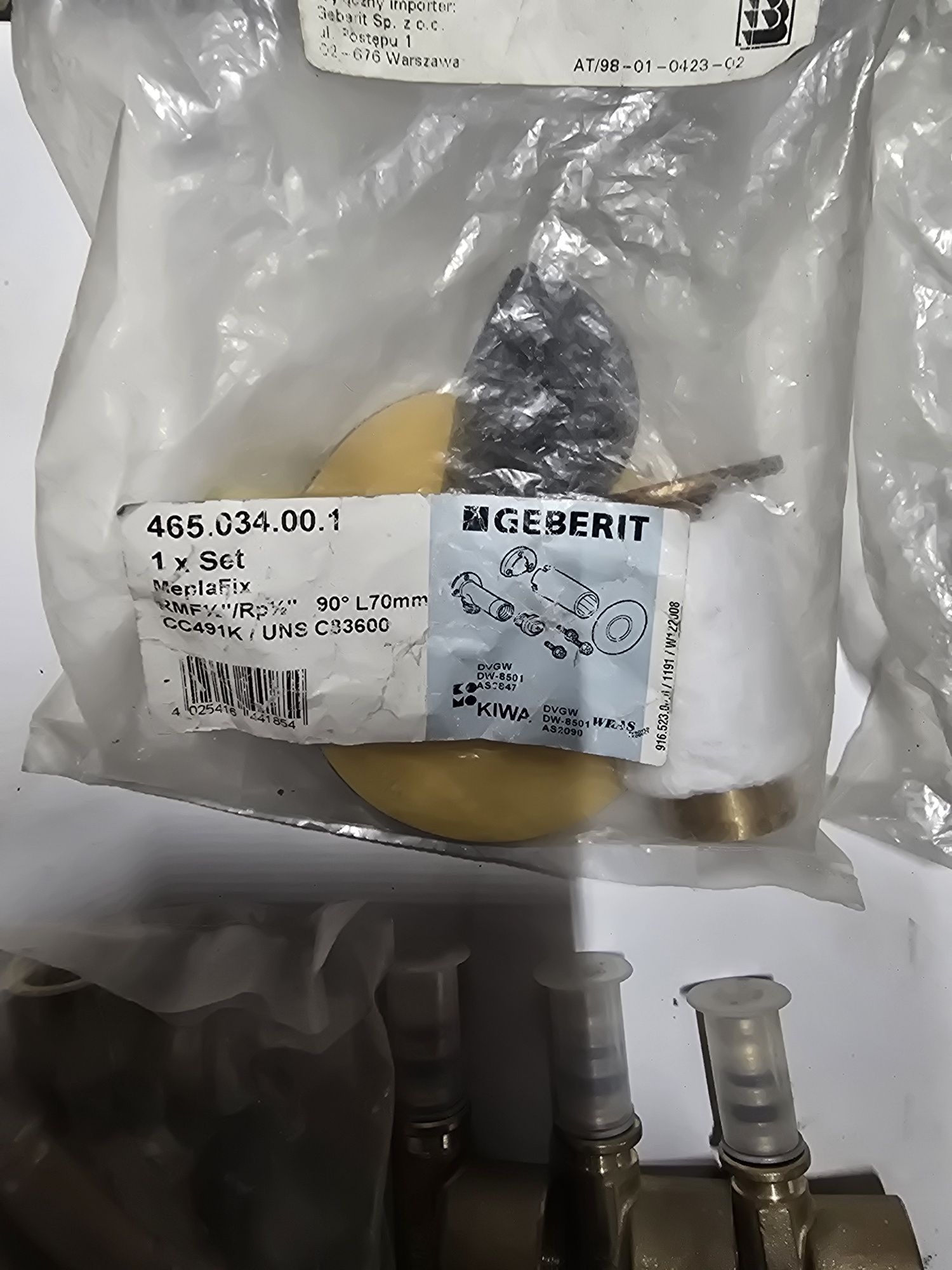 GEBERIT Mepla akcesoria hydrauliczne