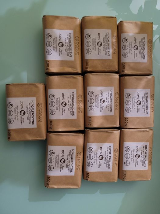 Mydło szare hipoalergiczne 10szt.