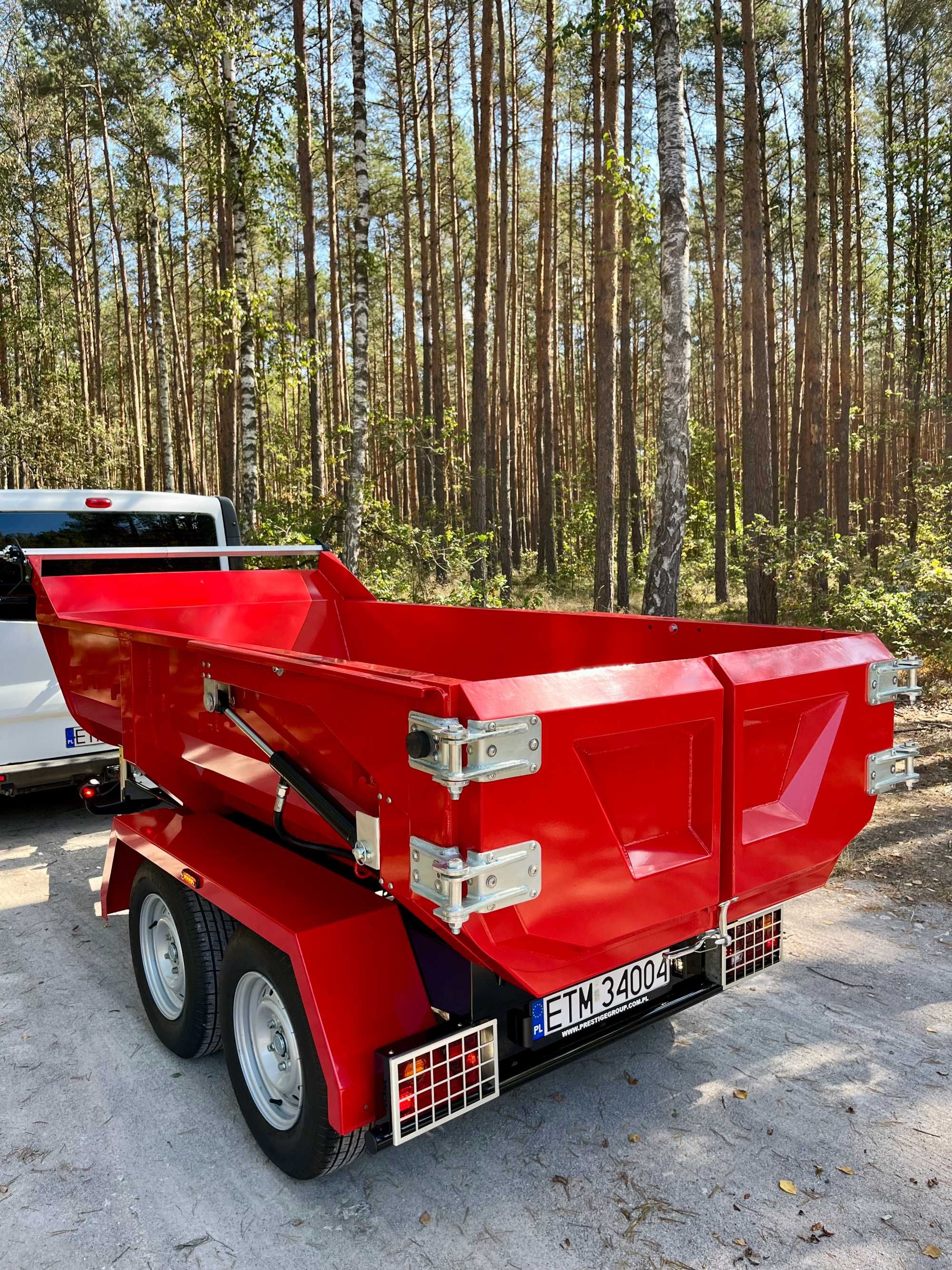 Wywrotka samochodowa hydrauliczna, przyczepa samochodu do 3500 KG Dmc