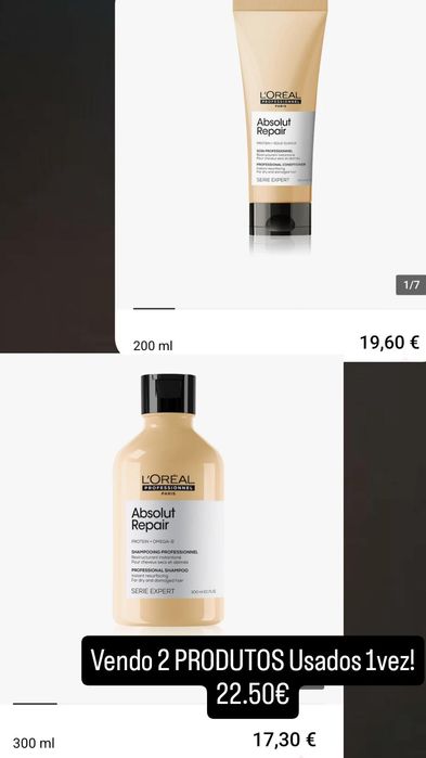Shampoo e condicionador L'Oréal Absolut Repair