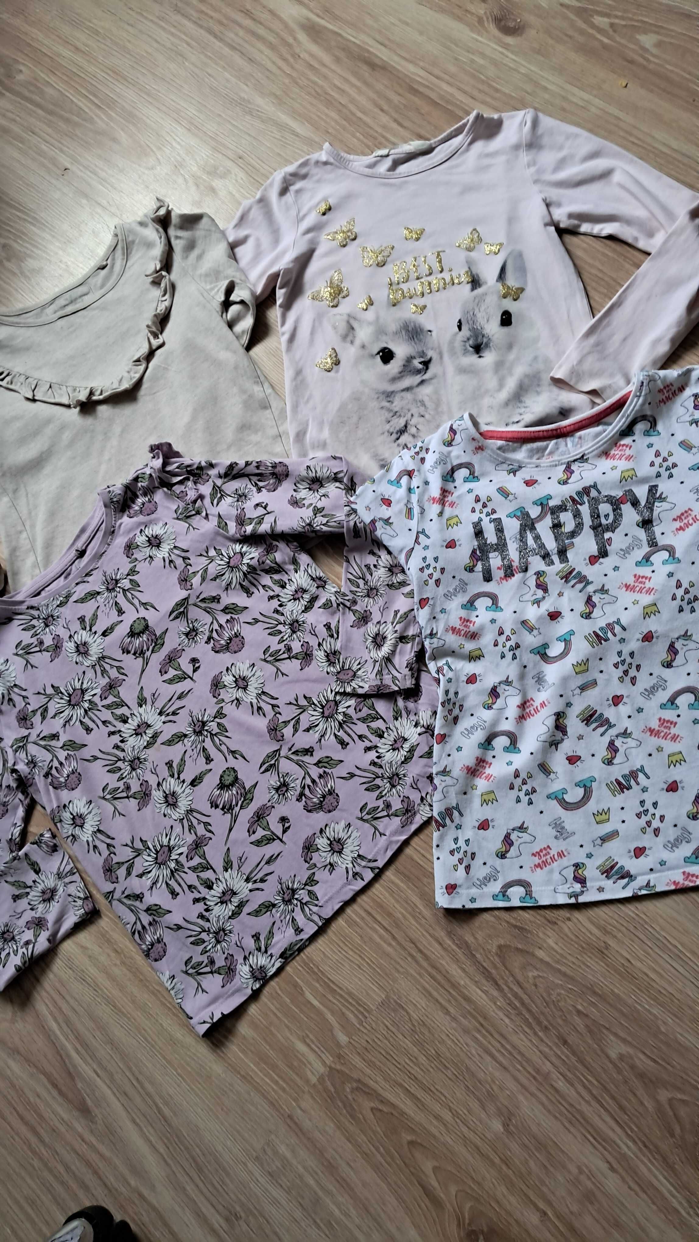 4 szt bluzka bluzeczka h&m primark 122