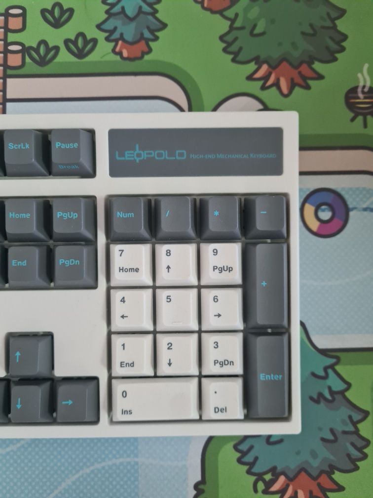 Leopold FC900R White and Grey PD Wired Keyboard / Леопольд клавиатура