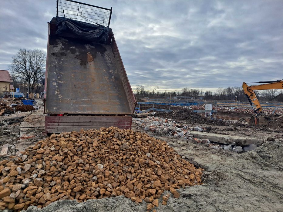 Kruszywo, tłuczeń, żwir, kliniec 0-30, 0-60, 30-60, mała wywrotka