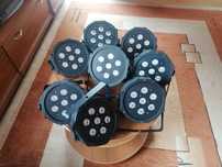 7 lamp Led reflektor scena kolorowe