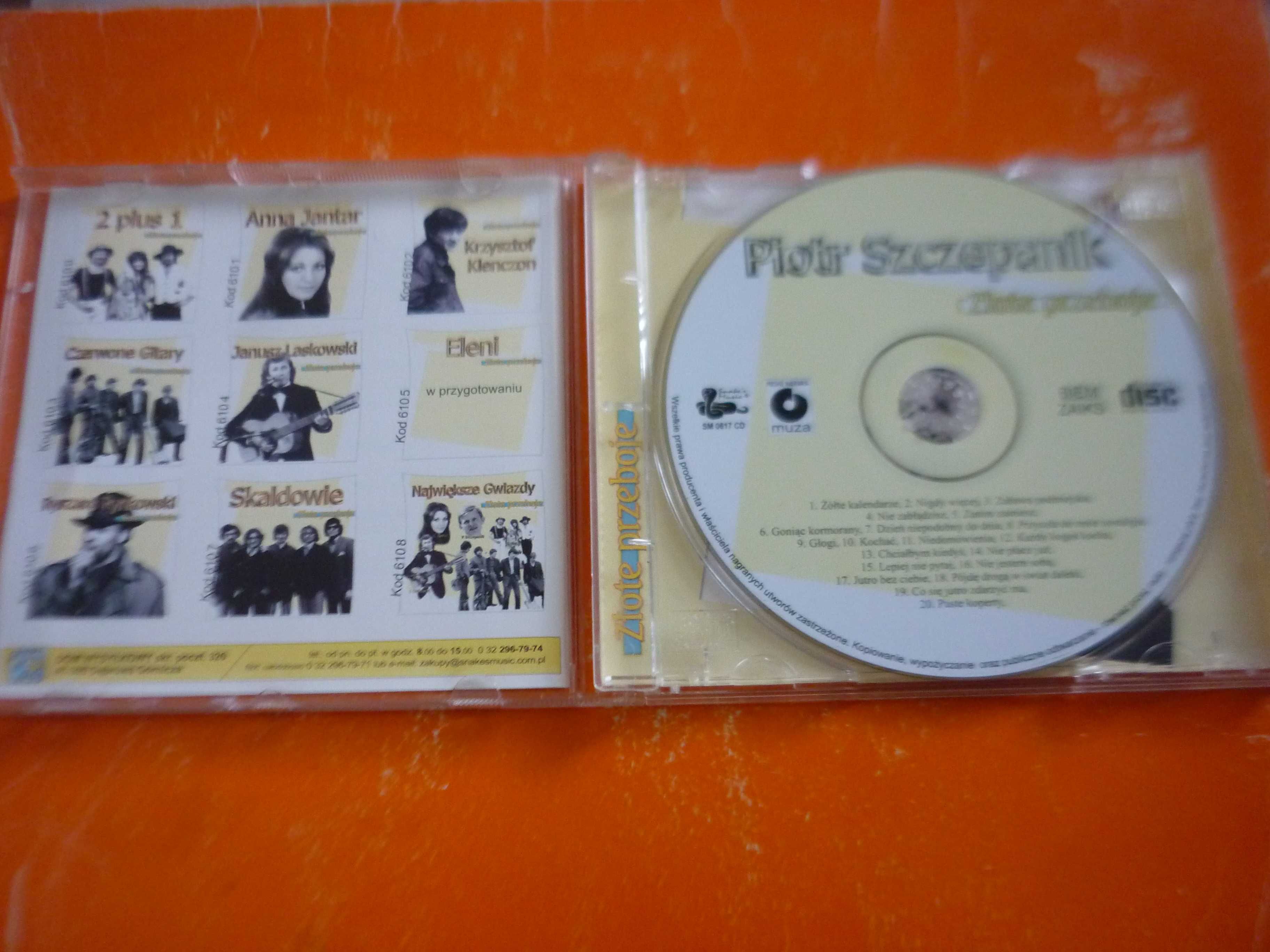 Płyta CD Piotr Szczepanik "Złote Przeboje" (Żółte kalendarze, Kochać)